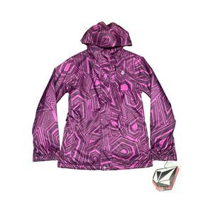 NWT Volcom Ayers Insulated Jacket Womens Snowboard Ski 15k Waterproof XS Purple